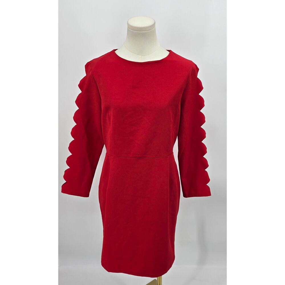 Lulu's Edgy Modern Lights Down Low True Red Long Sleeve Cutout Body Con Dress